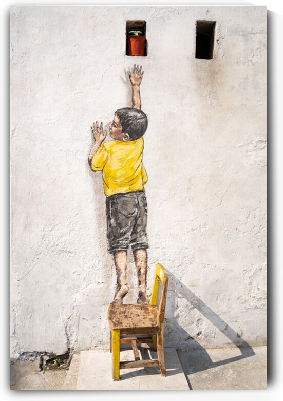 Boy on Chair by Dave Bowman