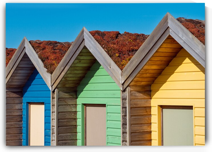 Blyth Beach Huts by Dave Bowman