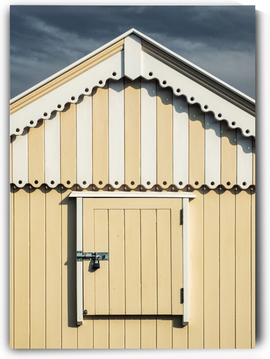 Yellow Beach Hut by Dave Bowman