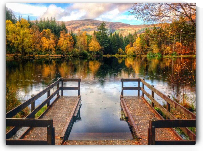 Autumn in Glencoe Lochan by Dave Bowman
