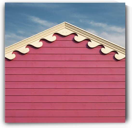 Beach Hut Waves by Dave Bowman