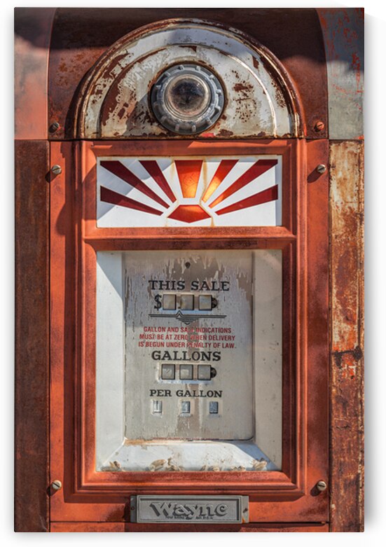 Route 66 Petrol Pump by Dave Bowman