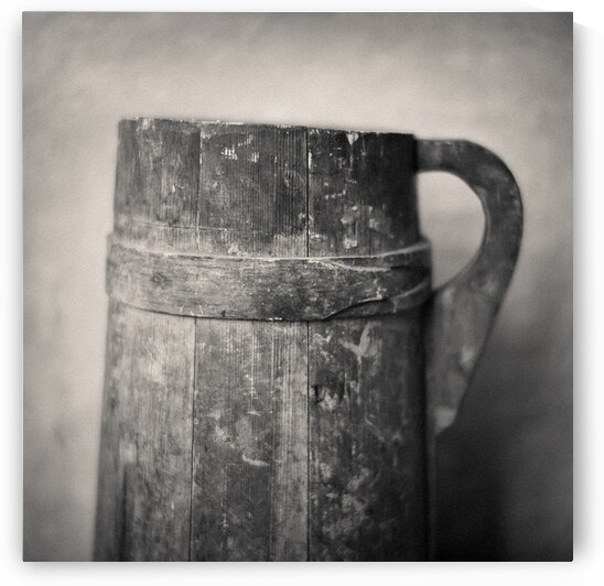 Old Wooden Jug by Dave Bowman