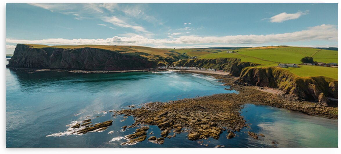 Pennan Coastline Panorama by Dave Bowman