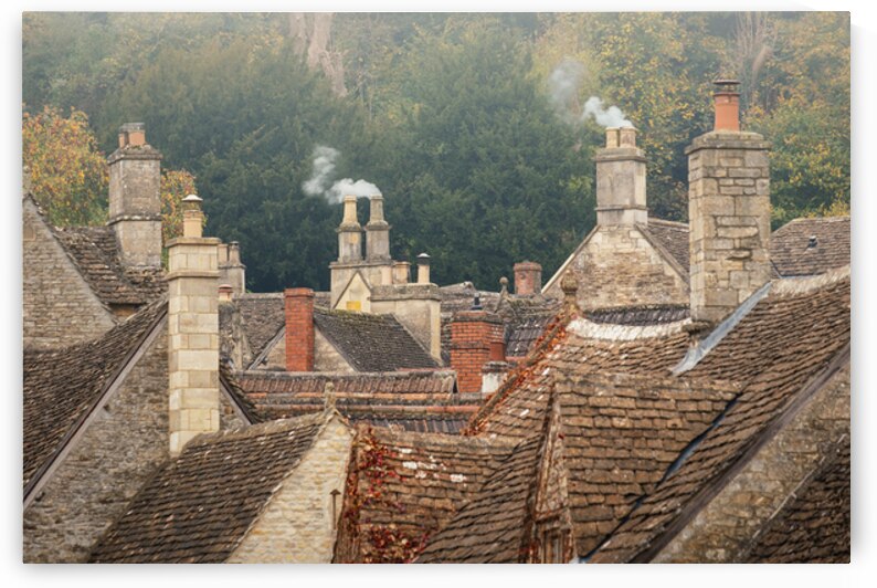 Castle Combe Chimneys by Dave Bowman