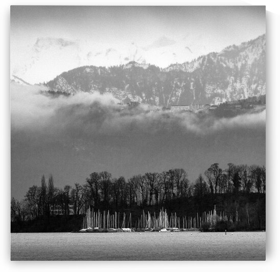 Lake Lucerne Boats by Dave Bowman