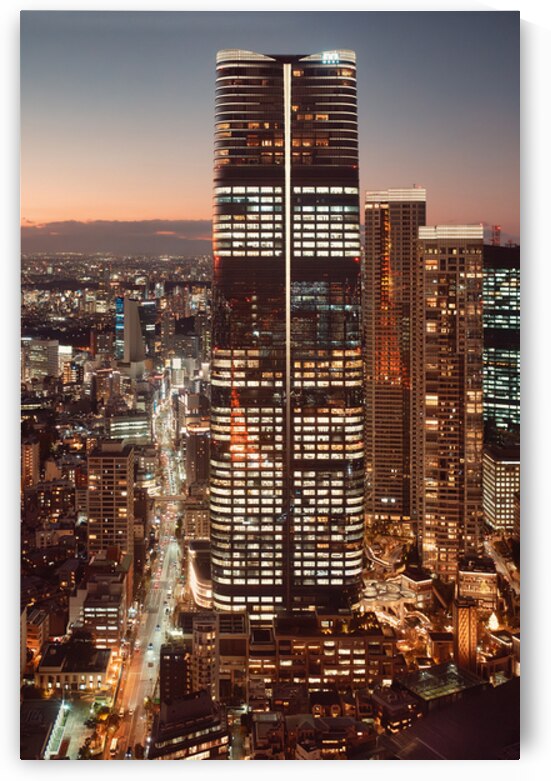 Azabudai Hills at Sunset by Dave Bowman