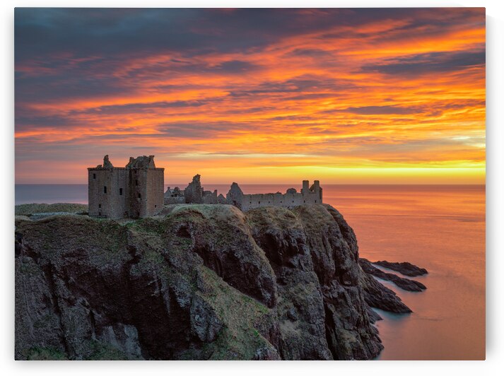 Fire Over Dunnottar by Dave Bowman