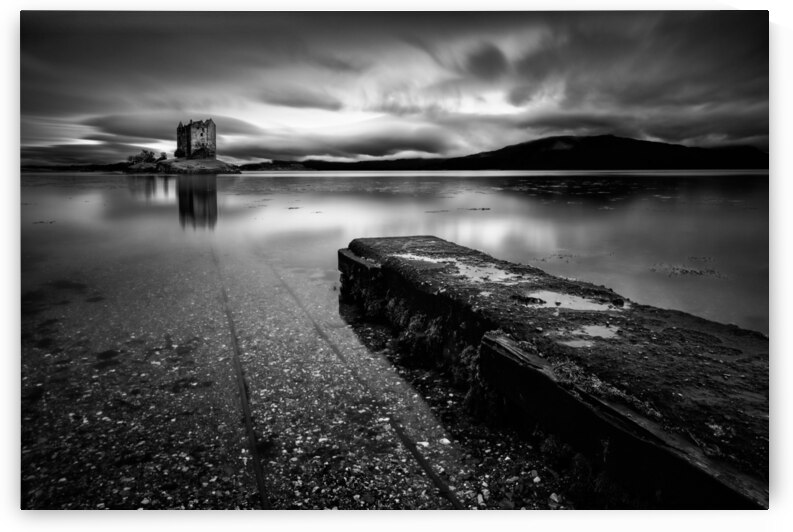 Jetty to Castle Stalker by Dave Bowman
