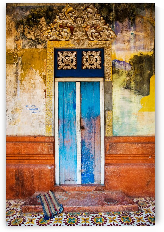 Cambodian Door by Dave Bowman