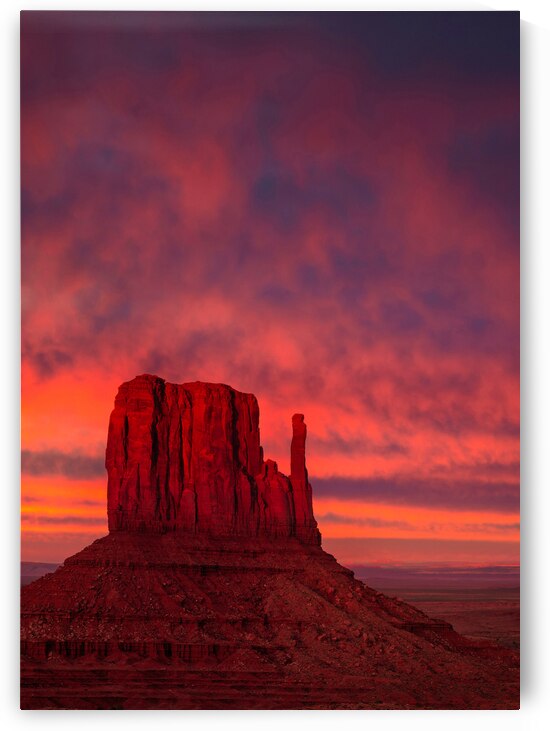 Last Light in Monument Valley by Dave Bowman