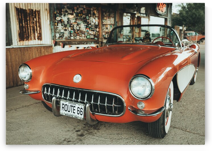 Route 66 Classic Corvette by Dave Bowman