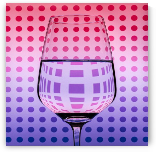 Circles and Squares Glass by Dave Bowman