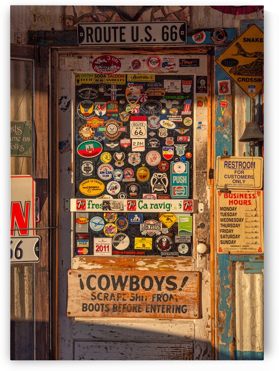 Hackberry General Store Door by Dave Bowman