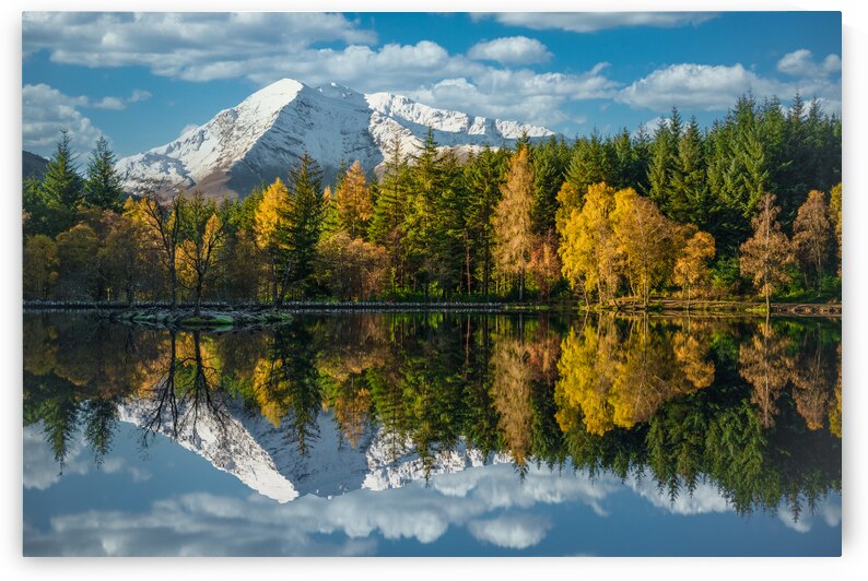 Autumn Reflection on Glencoe Lochan by Dave Bowman