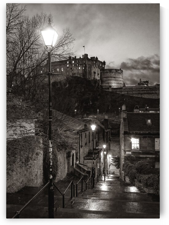 Edinburgh Castle from the Vennel by Dave Bowman