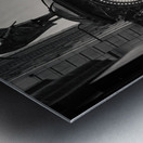 Father Time Clock Chicago Metal print