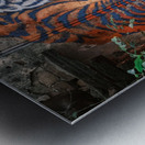 Wall Tiger Metal print