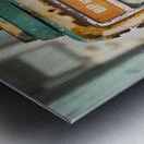 Old Petrol Pump Metal print