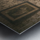 Bear and Books Metal print