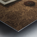 Vintage Bookshelf Metal print