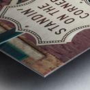 Standin on a Corner Metal print