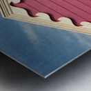 Beach Hut Waves Metal print