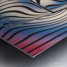 Waves Glass Metal print