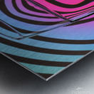 Warped Glass Metal print