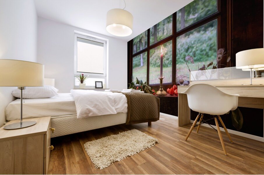 Farmhouse Candle Mural print