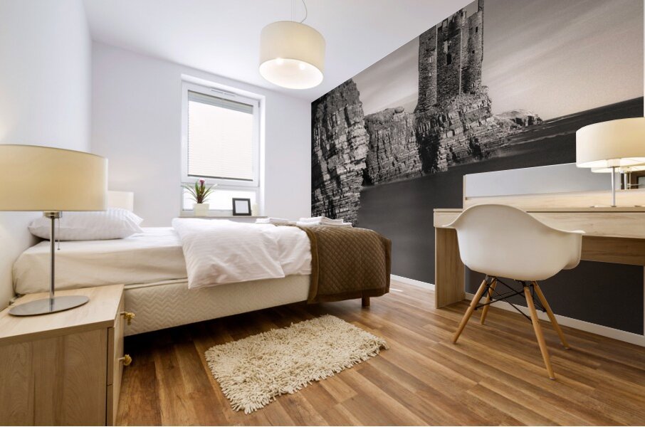 Old Keiss Castle Mural print