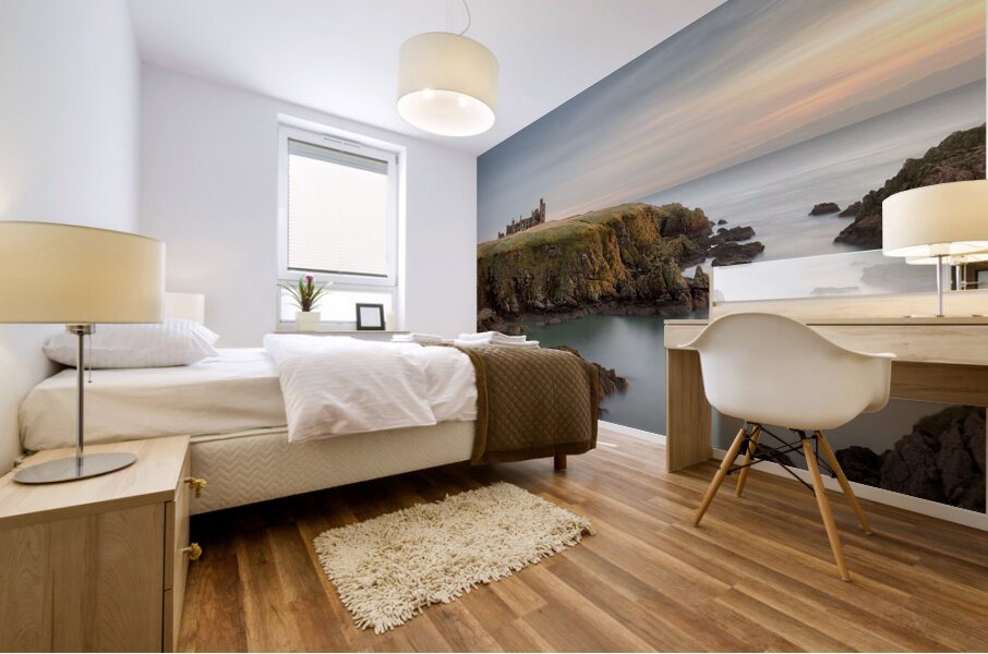 Slains Castle Sunrise Mural print