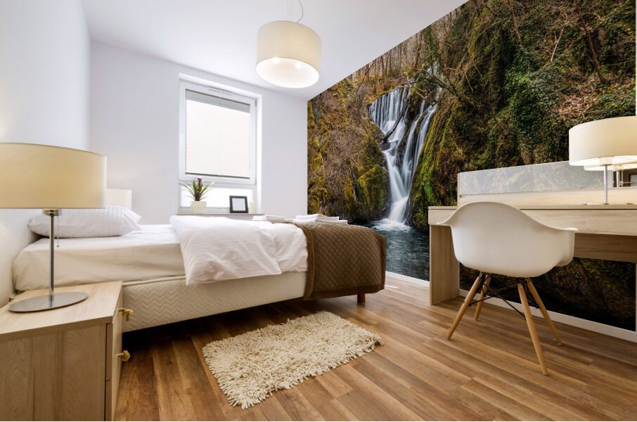 Woodland Waterfall Mural print