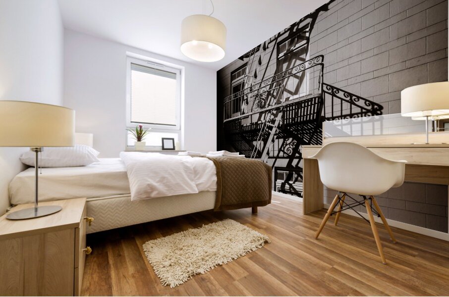 Fire Escape Mural print