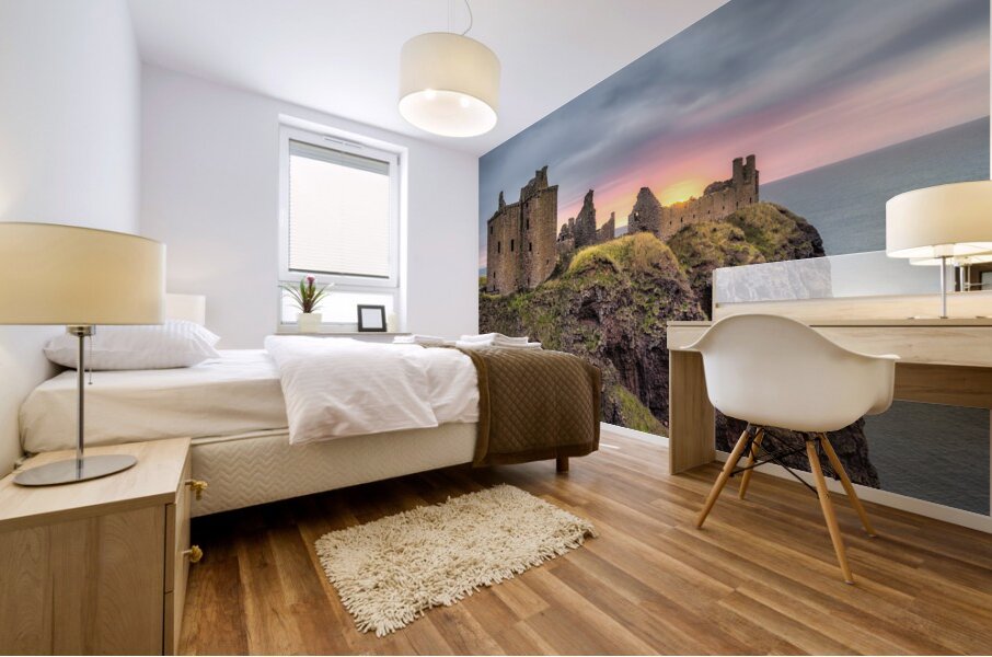 Daybreak at Dunnottar Mural print