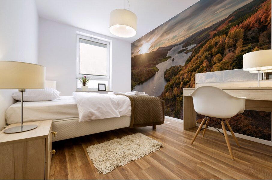 Loch Tummel Sunset Mural print