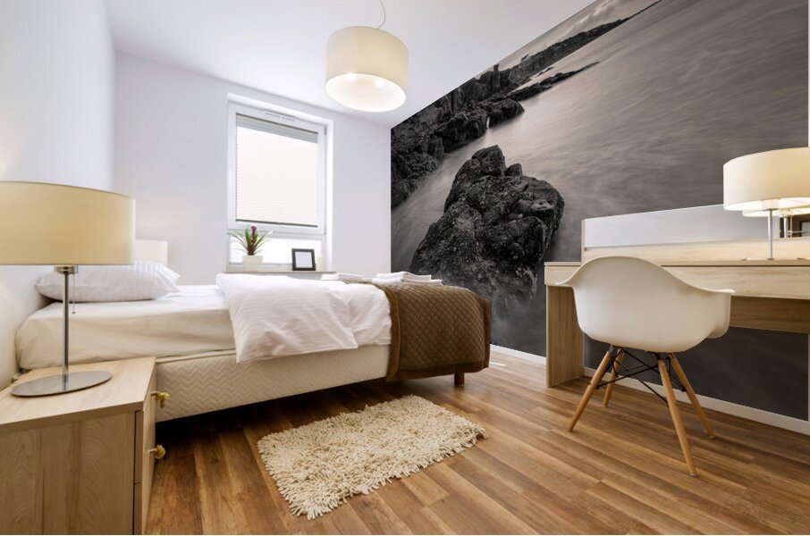 St Cyrus Beach Mural print