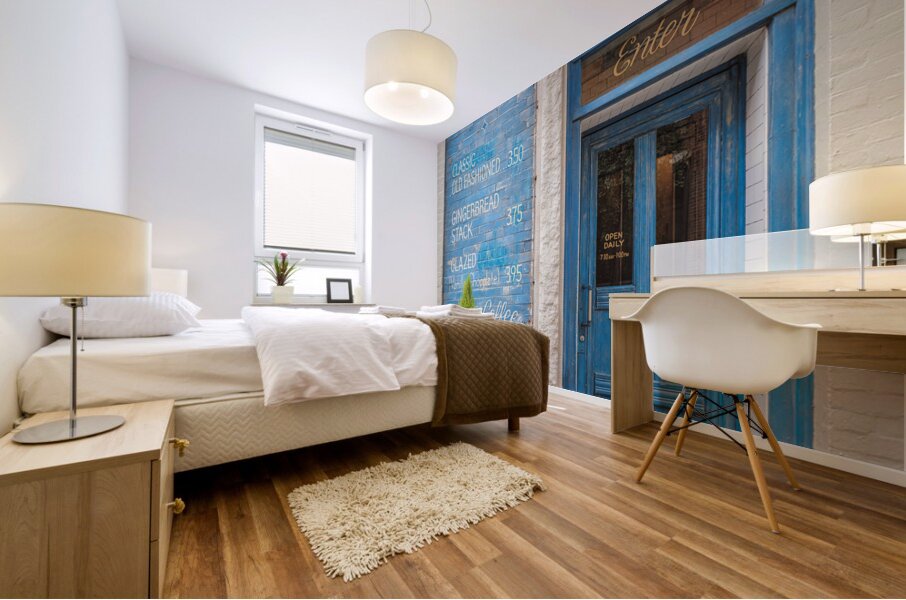 Rustic Donut Shop Mural print