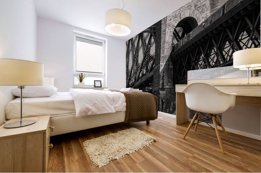 Crossing the Forth Bridge Mural print