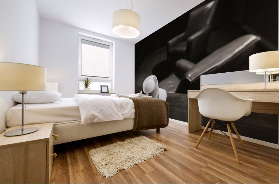 Panama Hat and Chairs Mural print