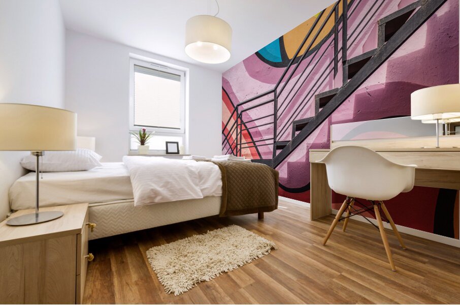 Hues and Steps Mural print