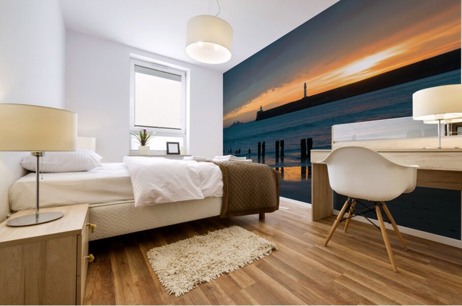 Leaving Port Mural print