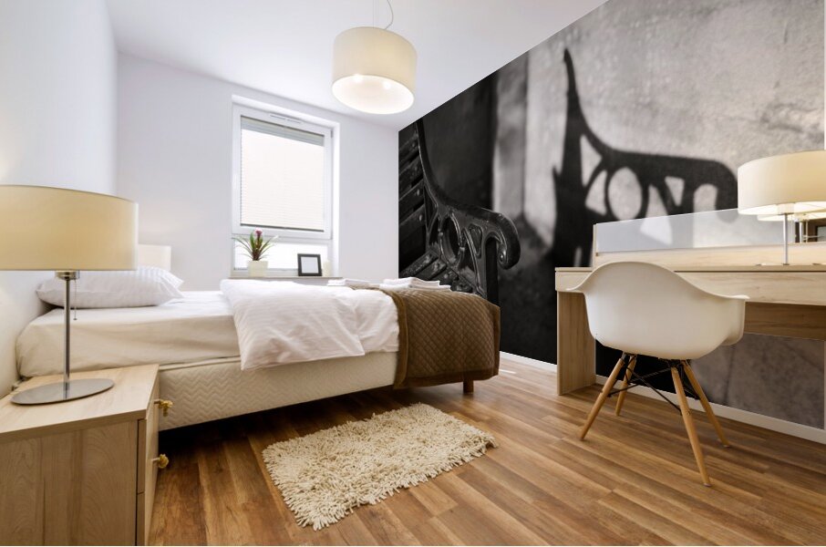 Parade Gardens Bench Mural print