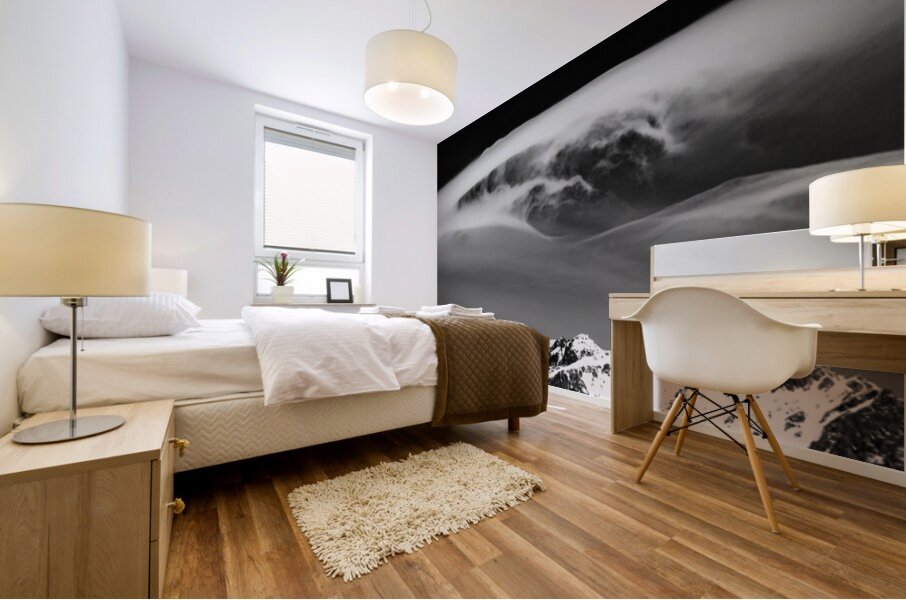 Above the Peaks Mural print