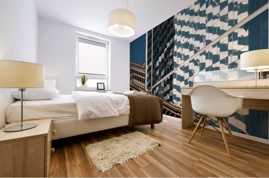 Chicago Old and New Mural print