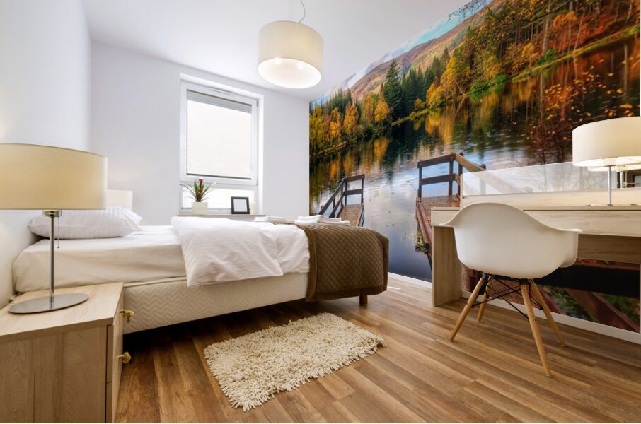 Autumn in Glencoe Lochan Mural print