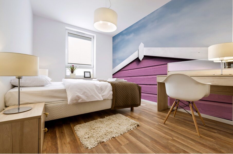 Magenta Divide Mural print