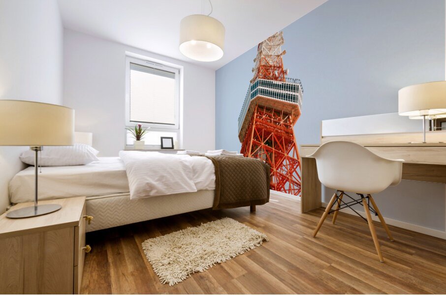 Tokyo Tower Mural print