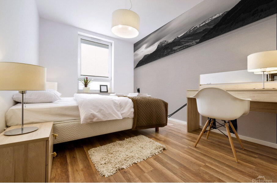 Six Posts in Loch Ness Mural print