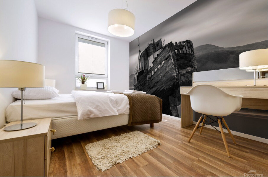 Old Boat of Caol Mural print